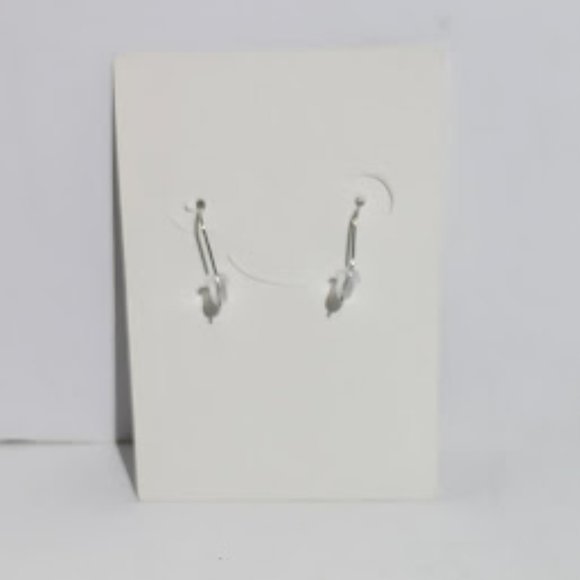 STAINLESS STEEL PATRIOTIC GNOME EARRINGS W/SILVER COLOR HOOKS - Picture 2 of 3